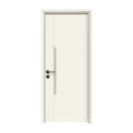 GO-H1022 Red Oak Solid Wooden Door With DoorFrame White Color Wood Door Manufacture